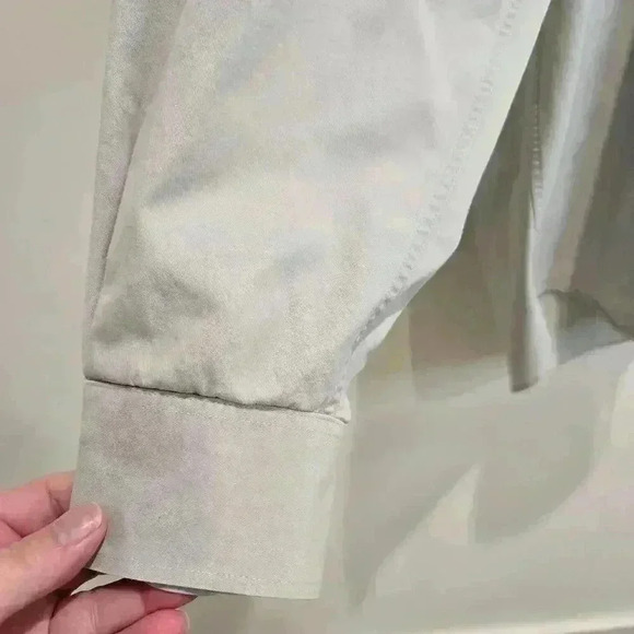 Cutter & Buck Men's XLT Long Sleeve Casual Button-down Dress Shirt Light Gray - Picture 6 of 16